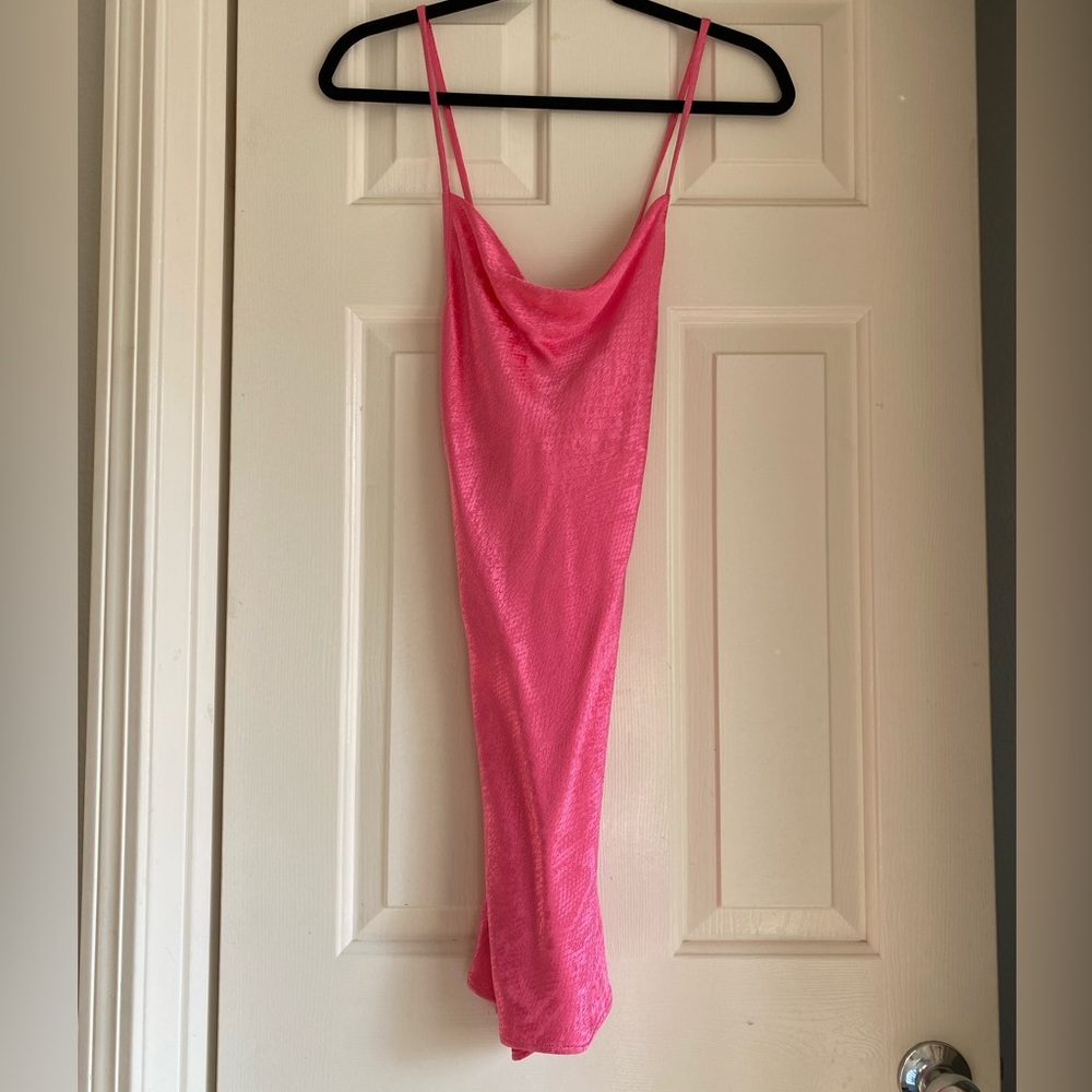 ZARA Hot Pink Animal Print Mini Dress